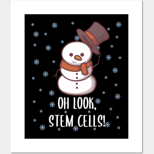 Look Stem Cells! Christmas Science Biology Posters and Art